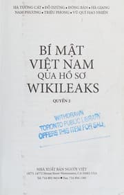 Tapa de Bí mật Việt Nam qua hồ sơ Wikileaks