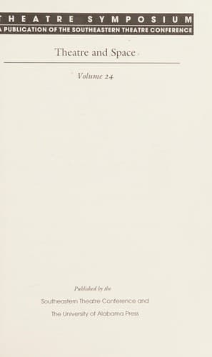 Tapa de Theatre Symposium, Vol. 24