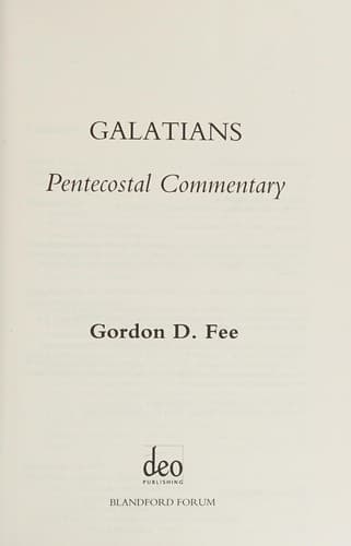 Tapa de Galatians