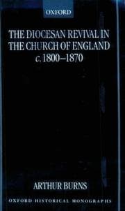 Tapa de The diocesan revival in the Church of England, c. 1800-1870