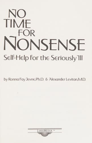 Tapa de No time for nonsense