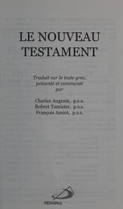 Tapa de Le Nouveau Testament