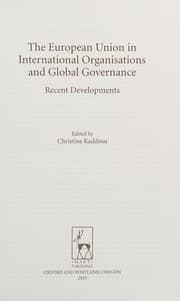 Tapa de European Union in International Organisations and Global Governance