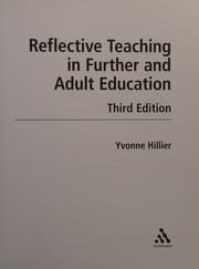 Tapa de Reflective teaching in further and adult education