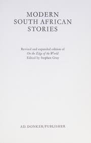 Tapa de Modern South African stories