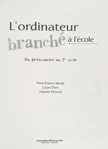 Tapa de L' ordinateur Branché à l'école