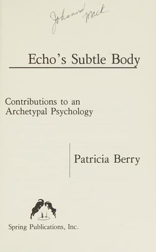 Tapa de Echo's subtle body
