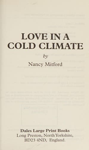 Tapa de Love in a cold climate