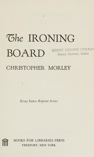 Tapa de The ironing board
