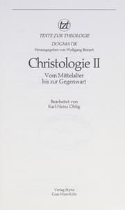 Tapa de Christologie, 2 Bde., Bd.2, Vom Mittelalter bis zur Gegenwart