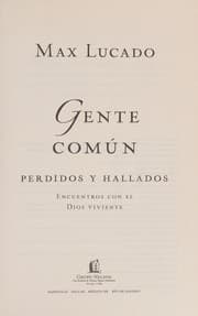 Tapa de Gente común, perdidos y hallados
