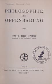 Tapa de Philosophie und Offenbarung