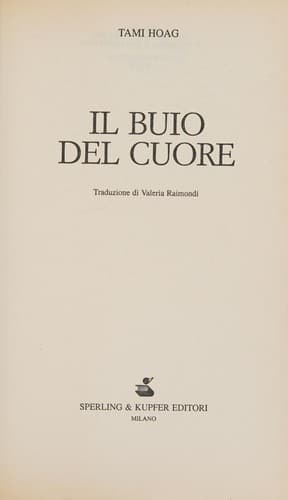 Tapa de Il buio del cuore