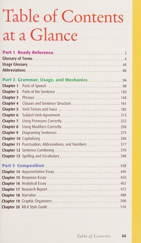 Tapa de Grammar and Composition Handbook, Grade 12