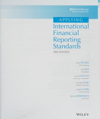 Tapa de Applying International Financial Reporting Standards