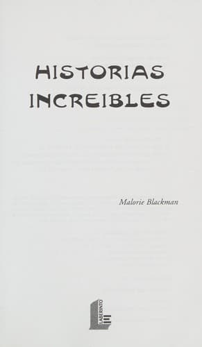 Tapa de Historias increibles