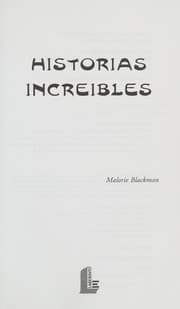 Tapa de Historias increibles