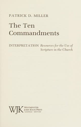 Tapa de The Ten commandments