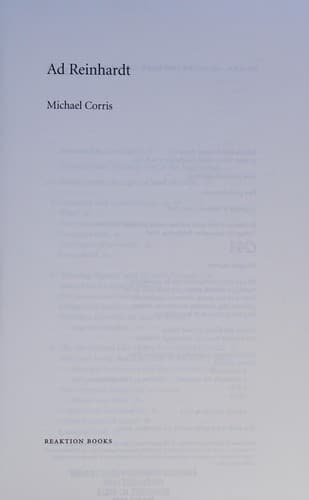 Tapa de Ad Reinhardt