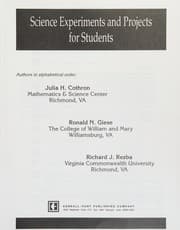 Tapa de Science Experiments and Projects for Students