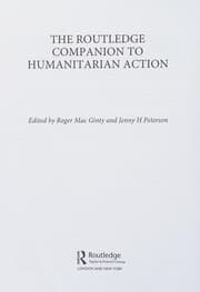 Tapa de Routledge Companion to Humanitarian Action
