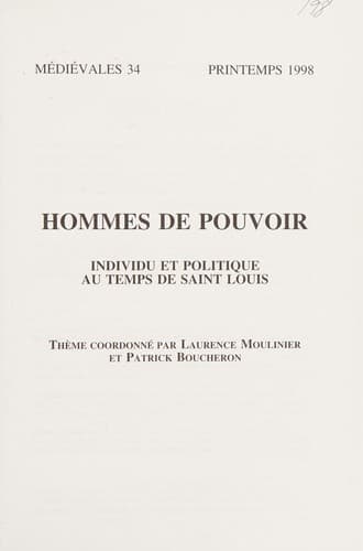 Tapa de Hommes de pouvoir