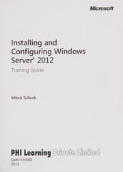 Tapa de Installing and configuring Windows Server ® 2012