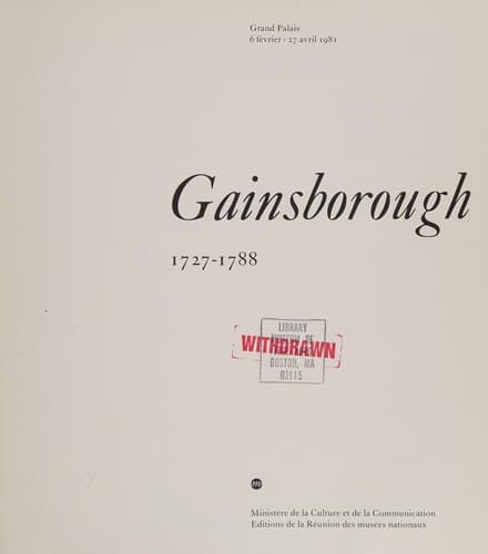 Tapa de Gainsborough, 1727-1788
