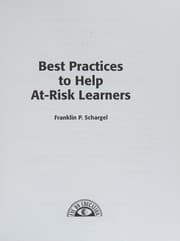 Tapa de Best practices to help at-risk learners