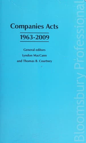 Tapa de Companies Acts, 1963-2009