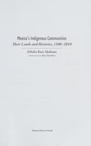 Tapa de Mexico's indigenous communities