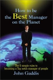 Tapa de How to Be the Best Manager on the Planet