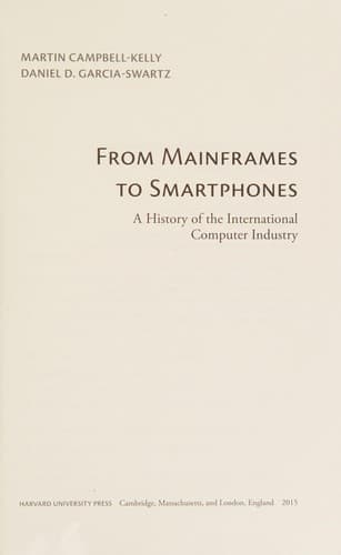 Tapa de From mainframes to smartphones
