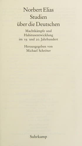 Tapa de Studien über die Deutschen