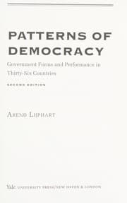 Tapa de Patterns of democracy