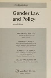 Tapa de Gender law and policy