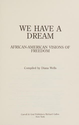 Tapa de We have a dream