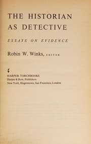 Tapa de The historian as detective