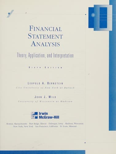 Tapa de Financial Statement Analysis