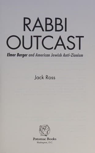 Tapa de Rabbi outcast