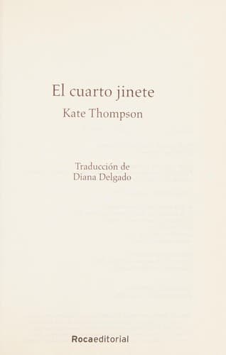 Tapa de El cuarto jinete