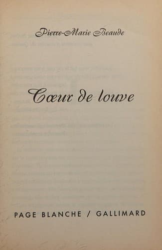 Tapa de Coeur de louve