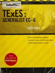 Tapa de Cliffsnotes TExES