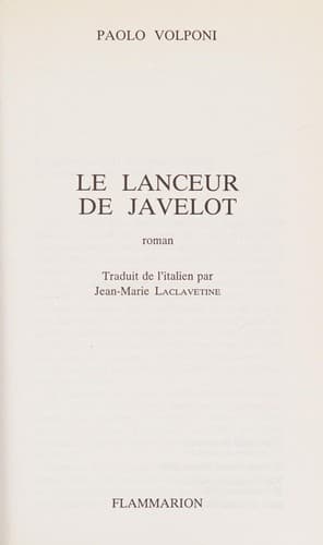 Tapa de Le Lanceur de javelot