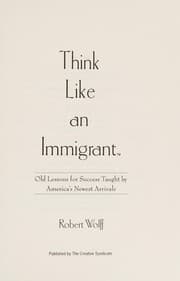 Tapa de Think like an immigrant