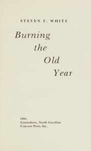 Tapa de Burning the old year