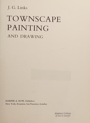 Tapa de Townscape painting and drawing