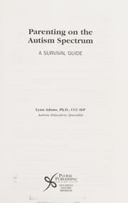 Tapa de Parenting on the autism spectrum