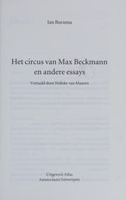 Tapa de Het circus van Max Beckmann en andere essays