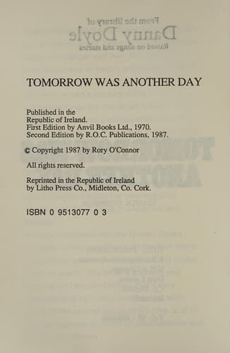 Tapa de Tomorrow was another day